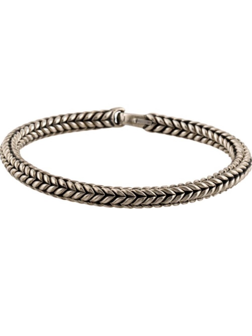 DAVID YURMAN STERLING SILVER 925 CHEVRON STATION BRACELET